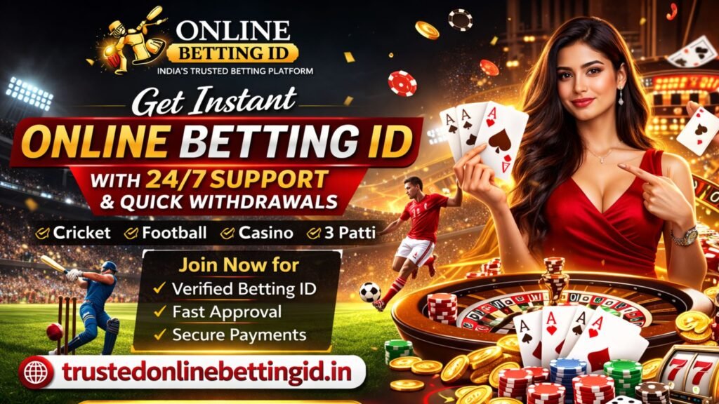 Trusted platform offering instant online betting ID and 24/7 customer support