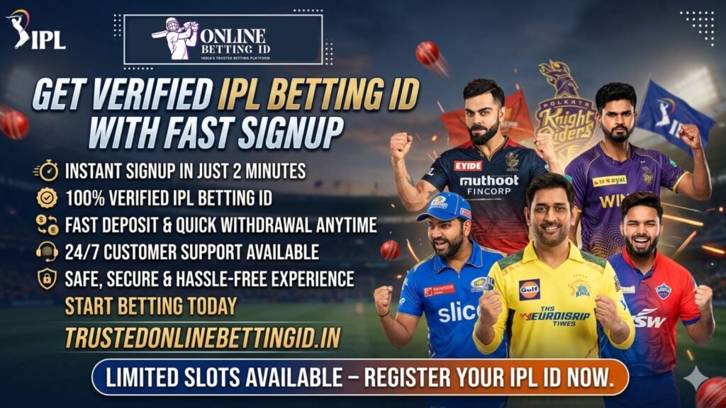 Get verified IPL betting ID with instant signup