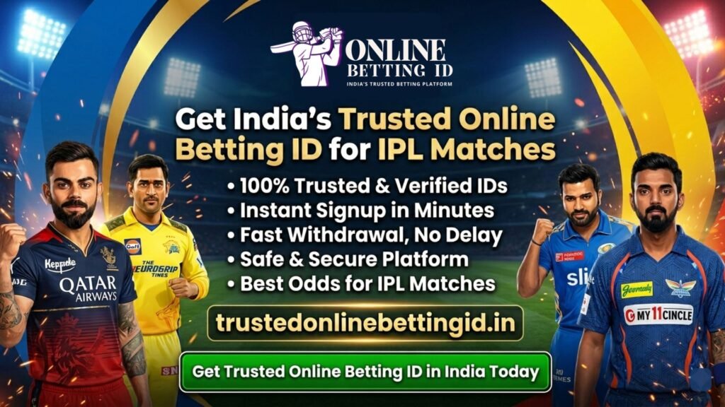 Trusted Online Betting ID in India instant access to IPL Matches